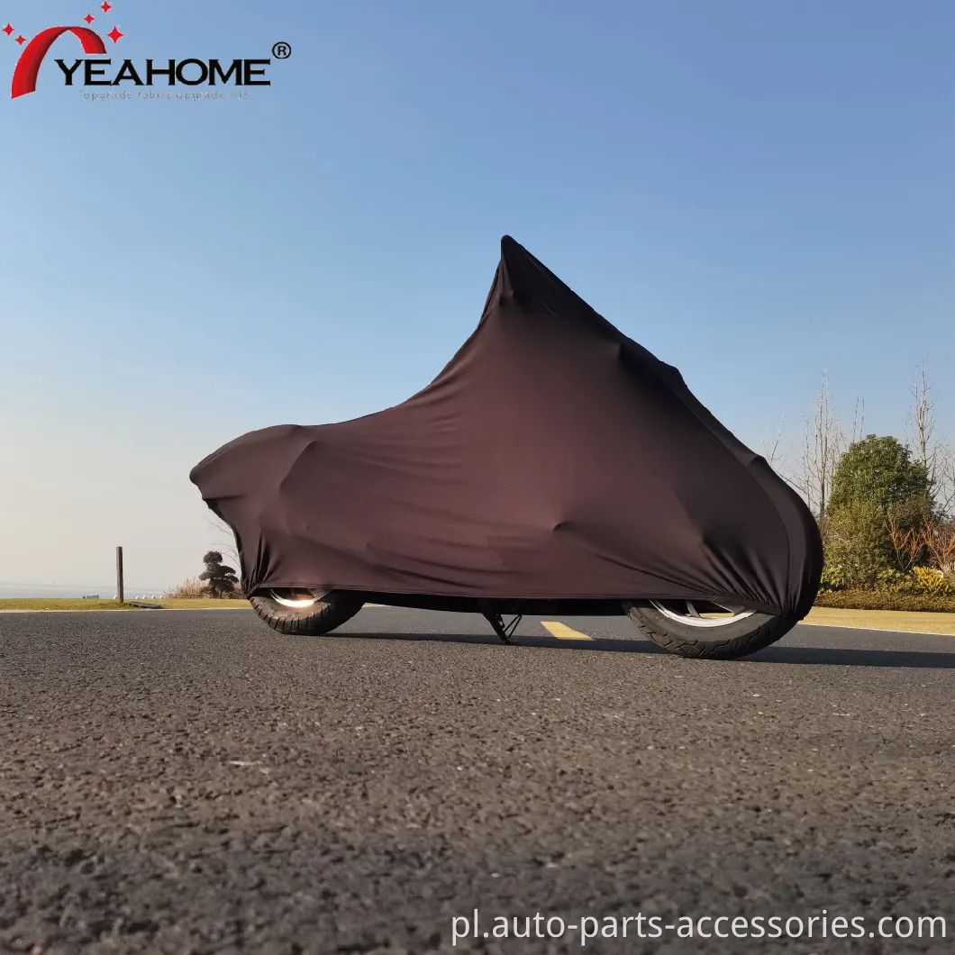 Pełna czarna super elastyczna miękka miękka pokrywka motocyklowa wewnętrzna pokrywa pyłu